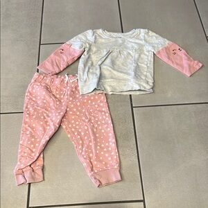 Carter’s child of mine 18 months Matching Set - Pink and Gray